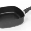 AMT Gastroguss AMT Eckpfanne Hoch Aus Aluguss Mit Stielgriff 26 X 26 Cm, Mit Gegengriff: 29,5 Cm, Gewicht: 1,66 Kg 11