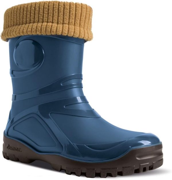 DEMAR Gummistiefel mit Wolle gefüttert Young FUR-2 Dicke Kruste atmungsaktiv 1