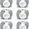 ggh Husky Box - 6 Knäuel - dicke Wolle aus Schurwolle - gegeignet zum Stricken oder Häkeln - Farbe 003 - Hellgrau meliert High Quality 19